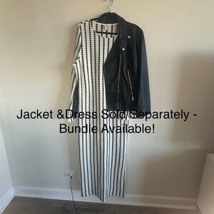 Midi Knit Dress w/ Slit - Plus Size